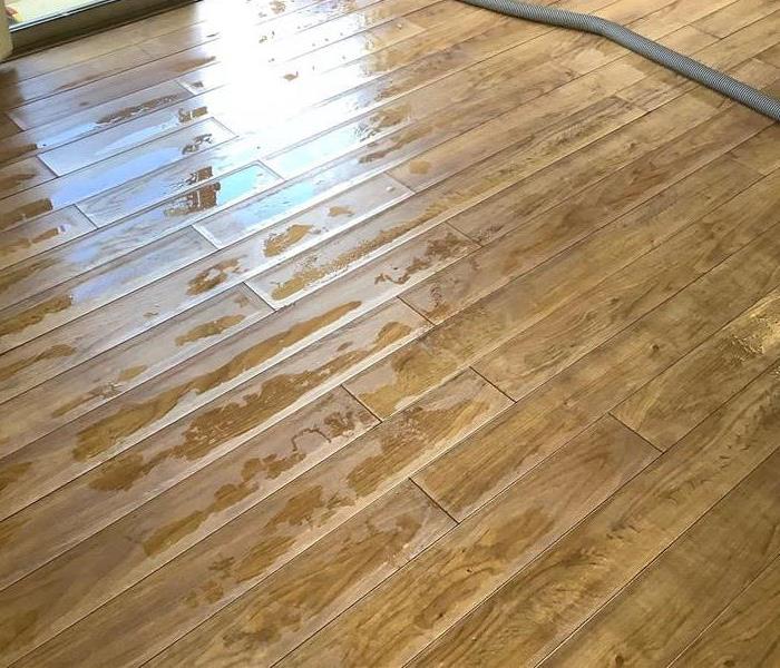 A very wet floor in a home in Flagstaff, Arizona