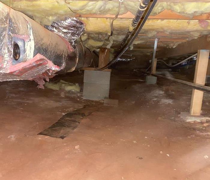 A crawlspace in Sedona, Arizona, after SERVPRO of Flagstaff/East Sedona completed the drying process